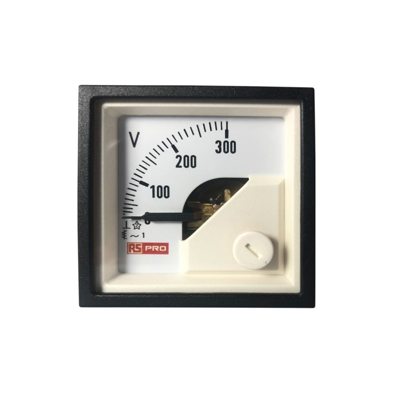 1 pcs - RS PRO Analogue Voltmeter AC, Analogue Display 0.01