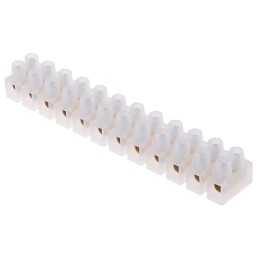 5 pcs - RS PRO Non-Fused Terminal Block, 12-Way, 60 - 101A, 4 AWG Wire, Screw Down Termination