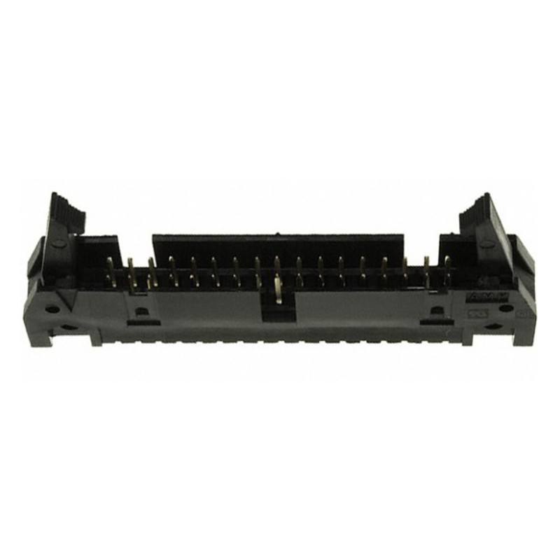 1 pcs - TE Connectivity AMP-LATCH Series Straight Through Hole PCB Header, 34 Contact(s), 2.54mm Pitch, 2 Row(s), Shrouded