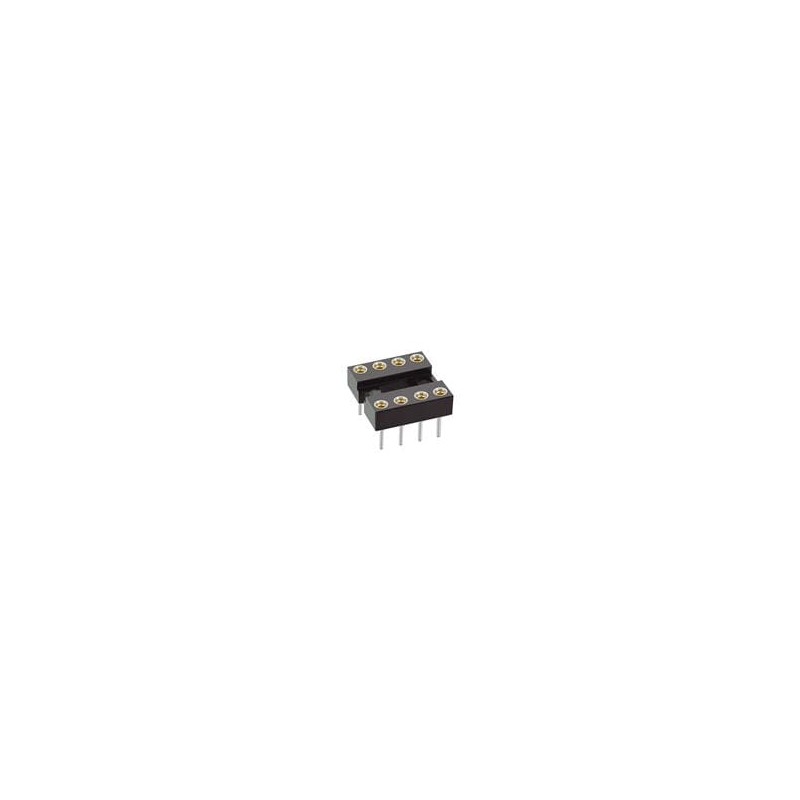 1 pcs : D2808-42 - IC & Component Sockets 8P DR IC SOCKET ASSY 2.54MM PITCH