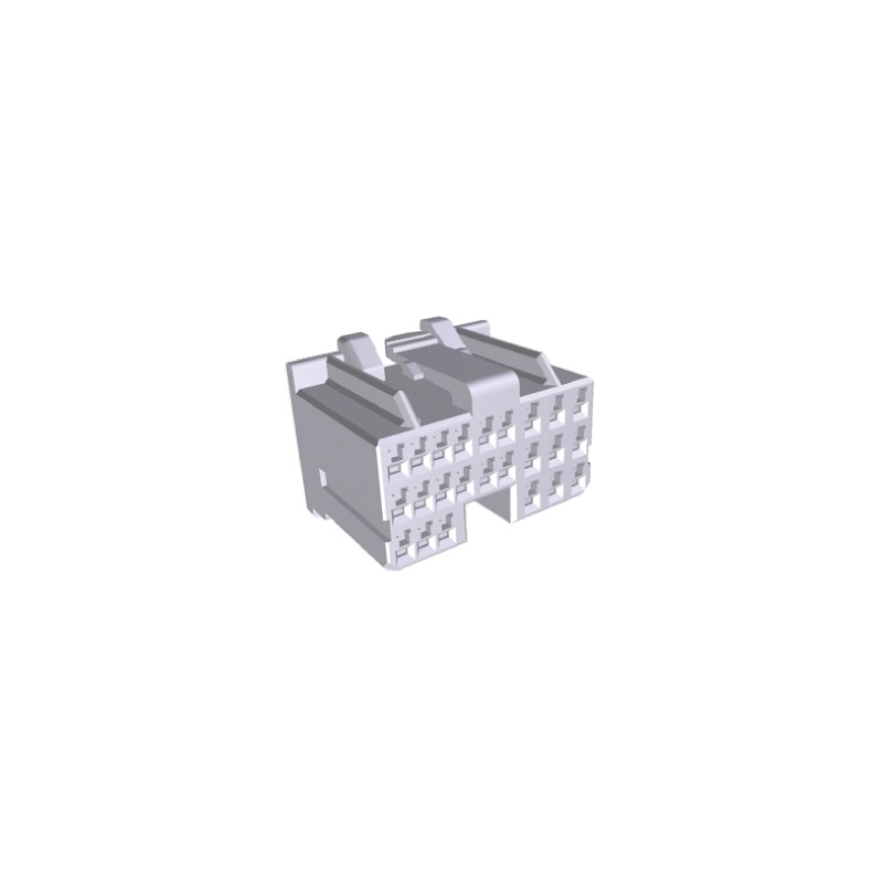 1 pcs - TE Connectivity, MULTILOCK 040 II Male Connector Housing, 2.5mm Pitch, 24 Way, 3 Row