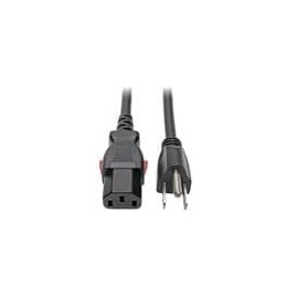 1 pcs : P006-L01 - AC Power Leads Tripp Lite Power Extension Cord 5-15P to Locking C13 M/F 18 AWG 10A 1ft