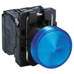 1 pcs - Schneider Electric Blue Pilot Light Head, 22mm Cutout Harmony XB5 Series