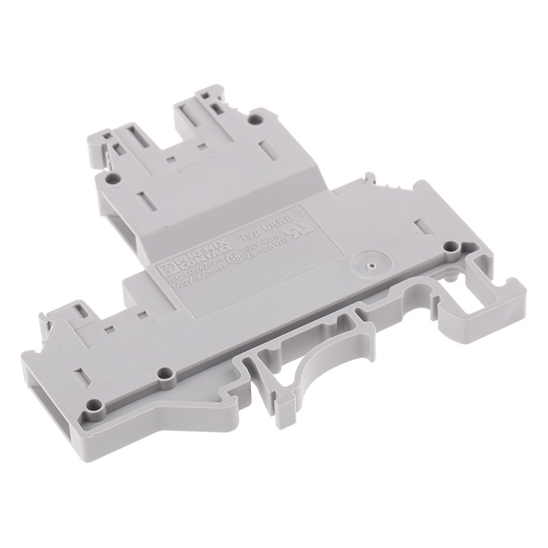 5 pcs - Phoenix Contact UKKB3 Series Grey Double Level Terminal Block, 0.2 - 2.5mm², Double-Level, Screw Termination
