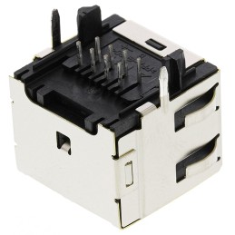 5 pcs - TE Connectivity 1-406541 Series Female RJ45 Socket, Through Hole, Cat5