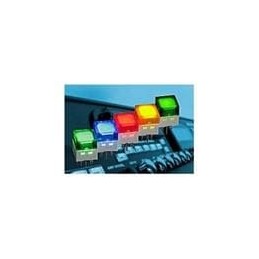 1 pcs : B3W-9002-R1N - Tactile Switches HF Red LED White Cap