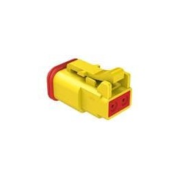 1 pcs : AT06-2S-YEL - Automotive Connectors 2 Pin Plug