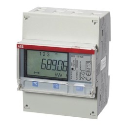 1 pcs - ABB 3 Phase LCD Energy Meter, Type Electromechanical