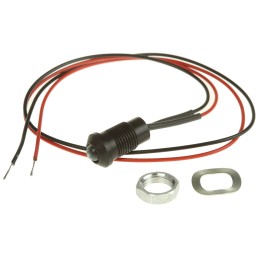 1 pcs - Oxley Blue Panel Mount Indicator, 8mm Mounting Hole Size, Lead Wires Termination, IP68
