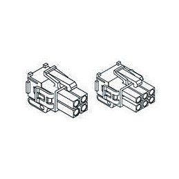 5 pcs - TE Connectivity, Mini-Universal MATE-N-LOK II Male Connector Housing, 4.14mm Pitch, 6 Way, 2 Row