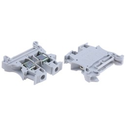 5 pcs - Legrand 371 Series Grey DIN Rail Terminal Block, 10mm², Single-Level, Screw Termination