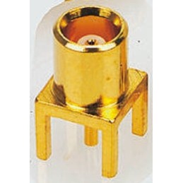 100 pcs - TE Connectivity, jack Through Hole MCX Connector, 50Ω, Solder Termination, Straight Body