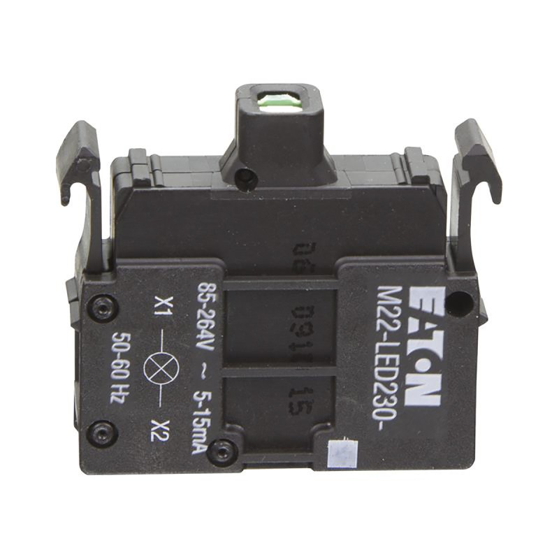 1 pcs - Eaton M22 Series Light Block, 85 - 264V ac, Green Light