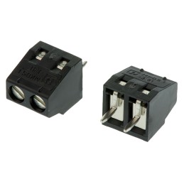 5 pcs - Phoenix Contact MKDS 1/ 2-3.81 HT BK Series PCB Terminal Block, 2-Contact, 3.81mm Pitch, Through Hole Mount, 1-Row,