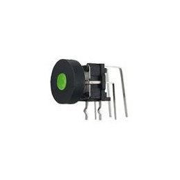 1 pcs : TC003-N11AABRGXX-RK - Tactile Switches TACT SW 50mA 12VDC SPST GREEN LED