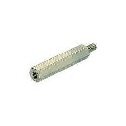1 pcs : R40-3000802 - Standoffs & Spacers M4 x 8mm HEX 7mm A/F 8mm ML/FML NICKEL