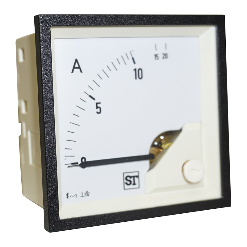 1 pcs - Sifam Tinsley Sigma Analogue Panel Ammeter 10A AC, 68mm x 68mm Moving Iron
