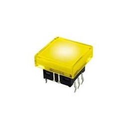 1 pcs : TC012W-N11ASWTUYXX - Tactile Switches TACT SW 50mA/12VDC ULTRA YELLOW LED
