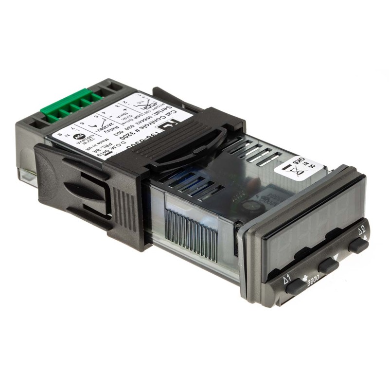 1 pcs - CAL 3200 PID Temperature Controller, 48 x 24 (1/32 DIN)mm, 2 Output Relay, 12 V ac/dc Supply Voltage