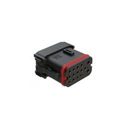 1 pcs : AT16-15SB-K003 - Automotive Connectors 15 Position Plug, Socket, Keyed B, End Cap, Reduced Diameter Seal, Black