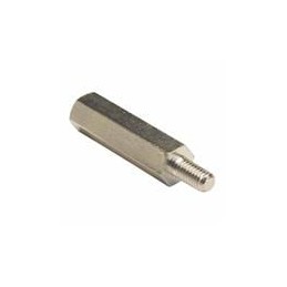 1 pcs : R30-3002502 - Standoffs & Spacers M3 x 25mm HEX 5mmA/F 6mm ML/FML NICKEL