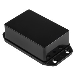 1 pcs - RS PRO Black ABS Enclosure, IP54, Flanged, Black Lid, 99.05 x 52.3 x 28mm