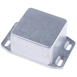 1 pcs - Hammond 1590 Series Natural Die Cast Aluminium Enclosure, IP54, Flanged, Natural Lid, 50.5 x 50.5 x 31mm
