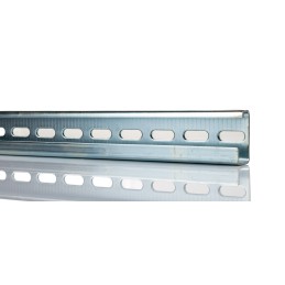 1 pcs - RS PRO Steel Perforated DIN Rail, G Compatible, 500mm x 32mm x 15mm