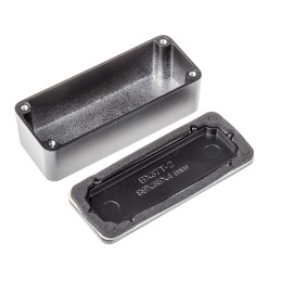 1 pcs - RS PRO Black Die Cast Aluminium Enclosure, IP66, Black Lid, 89.1 x 35 x 30.3mm