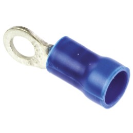1 Box of 1000 - TE Connectivity, PLASTI-GRIP Insulated Ring Terminal, M3.5 Stud Size, 1mm² to 2.6mm² Wire Size, Blue