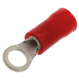 1 Box of 1000 - TE Connectivity, PLASTI-GRIP Insulated Ring Terminal, M3.5 Stud Size, 0.26mm² to 1.65mm² Wire Size, Red