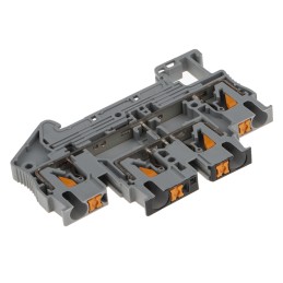 5 pcs - Phoenix Contact PTTB 2.5-PV Series Grey Double Level Terminal Block, 0.14 - 4mm², Double-Level, Push In