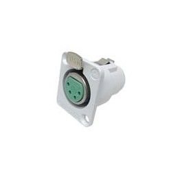 1 pcs : DE4FW - XLR Connectors DE 4 POS FEM PANEL