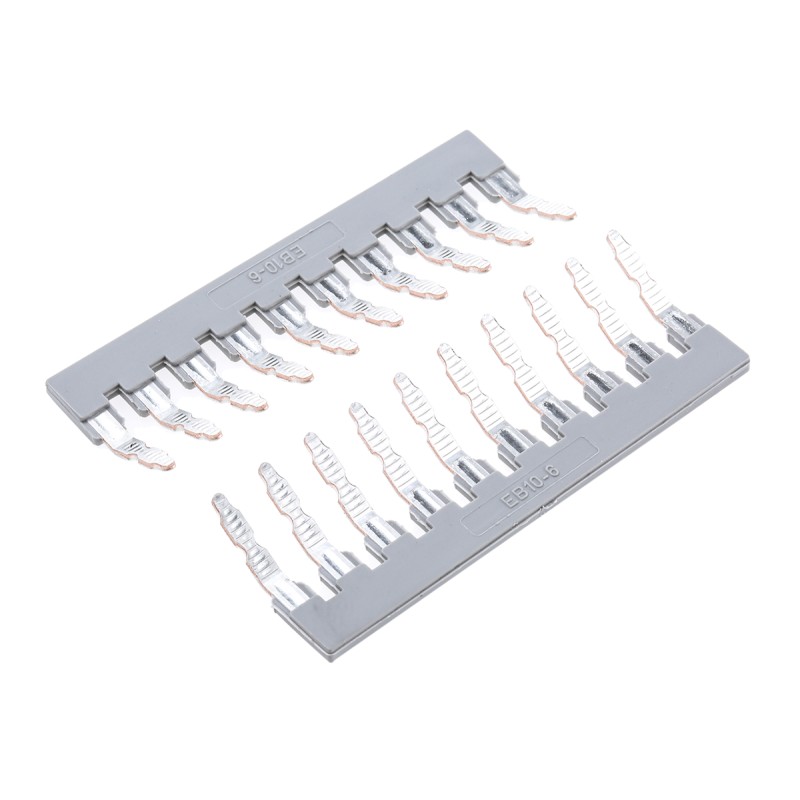 5 pcs - Phoenix Contact EB 10- 6 Series Jumper Bar for Use with DIN Rail Terminal Blocks