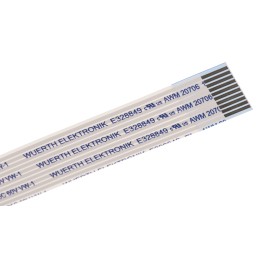 5 pcs - Wurth Elektronik WR-FFC Series FFC Ribbon Cable, 10-Way, 1mm Pitch, 200mm Length