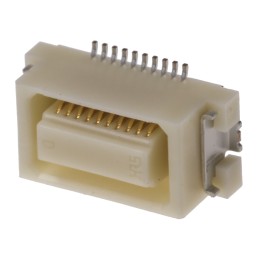 5 pcs - Hirose DF17 Series Straight Surface Mount PCB Socket, 40-Contact, 2-Row, 0.5mm Pitch, Solder Termination