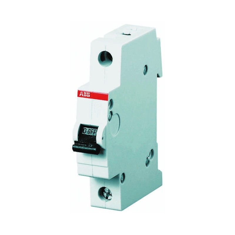 1 pcs - ABB System Pro M Compact S200 MCB, 1P, 8A Curve D, 230V AC, 6 kA Breaking Capacity