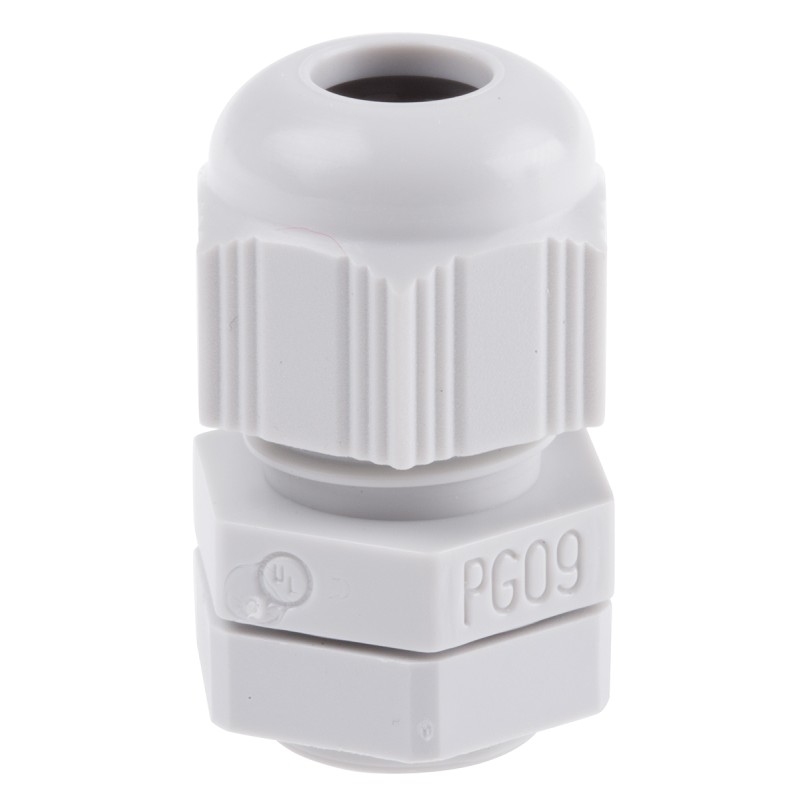 1 Box of 5 - SIB SIB-TEC Series Grey PA 6 Cable Gland, PG9 Thread, 2.5mm Min, 8mm Max, IP68