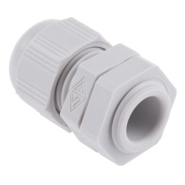 1 Box of 5 - SIB SIB-TEC Series Grey PA 6 Cable Gland, PG9 Thread, 2.5mm Min, 8mm Max, IP68