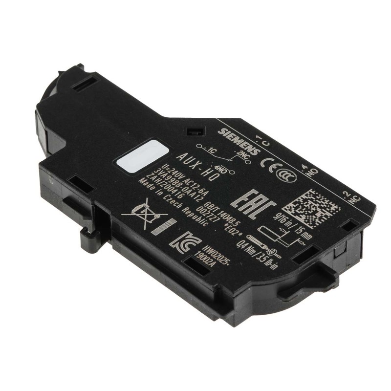 1 pcs - Siemens Auxiliary Contact, 3 Contact, 2NC + 4NO, Side Mount, SENTRON