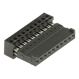 5 pcs - Stelvio Kontek 10-Way IDC Connector Socket for Cable Mount, 1-Row