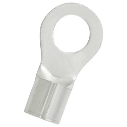 100 pcs - RS PRO Uninsulated Ring Terminal, 5.3mm Stud Size, 4mm² to 6mm² Wire Size