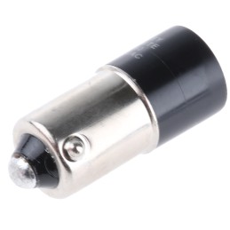1 pcs - Oxley White LED Indicator Lamp, 12-60V ac/dc, BA9s Base, 10mm Diameter, 1792mcd