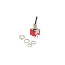 1 pcs : 200MDP1T1B1M2QEH - Toggle Switches DPDT ON-ON PCB SILVR