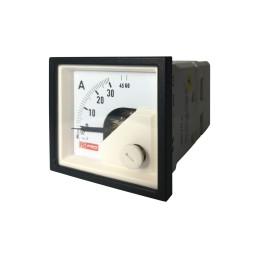 1 pcs - RS PRO Analogue Panel Ammeter 60 (Input)A AC, 45mm x 45mm, 1 % Moving Iron