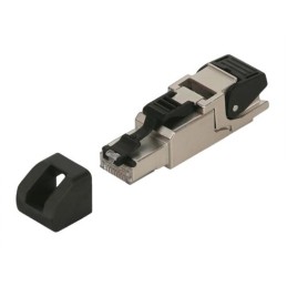 1 Kit - F Lutze Ltd Cat5e Straight Male RJ45 to Straight Male RJ45 Ethernet Cable, Braid, Foil, Green PVC Sheath, 50m, Flame