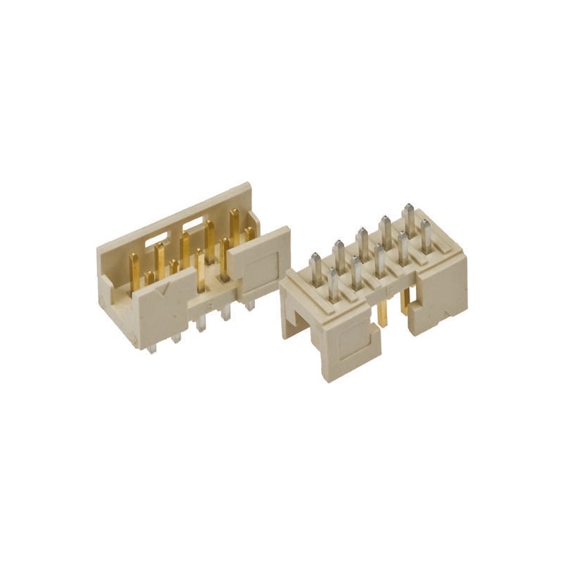 5 pcs - Amphenol Communications Solutions Minitek Series Straight Through Hole PCB Header, 16 Contact(s), 2.0mm Pitch, 2