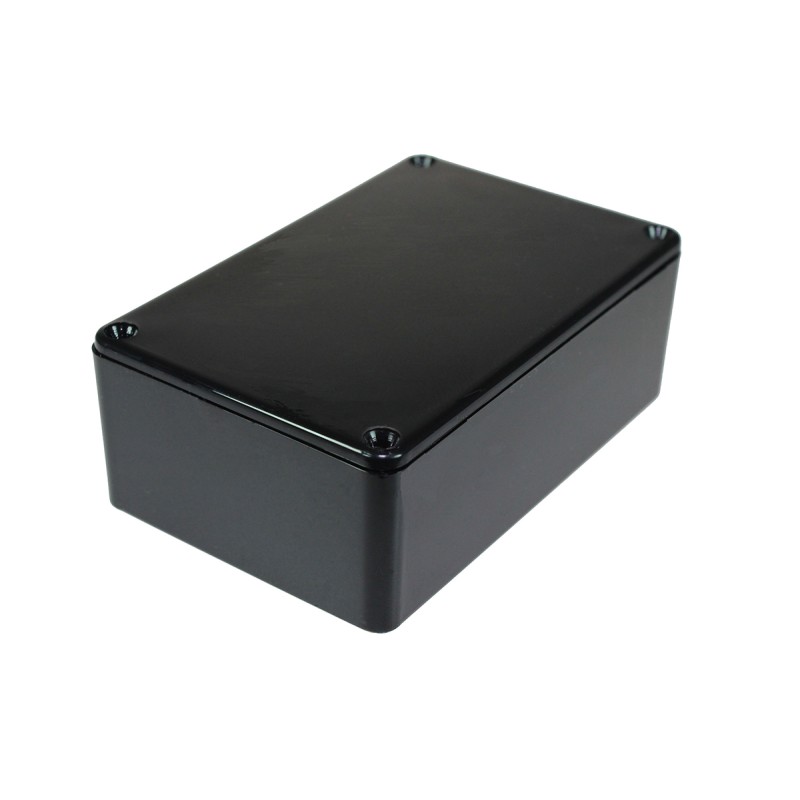 1 pcs - RS PRO Black ABS General Purpose Enclosure, IP54, Black Lid, 75 x 49 x 27mm