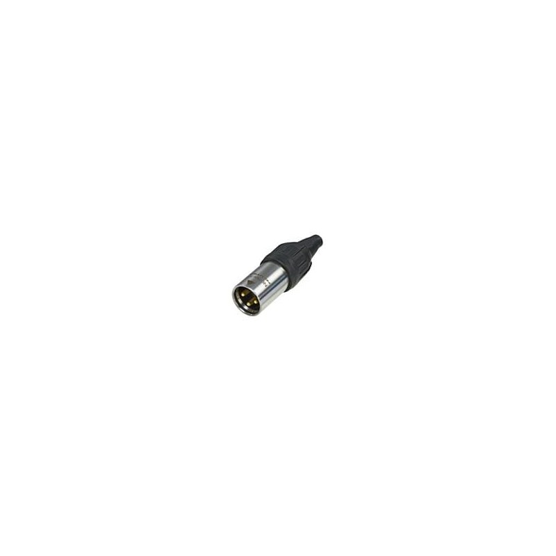 1 pcs : NC3MX-TOP - XLR Connectors Cable end TOP series 3 pin male - stainless/gold - IP 65 and UV rated (RCX3M-Z-002-0)