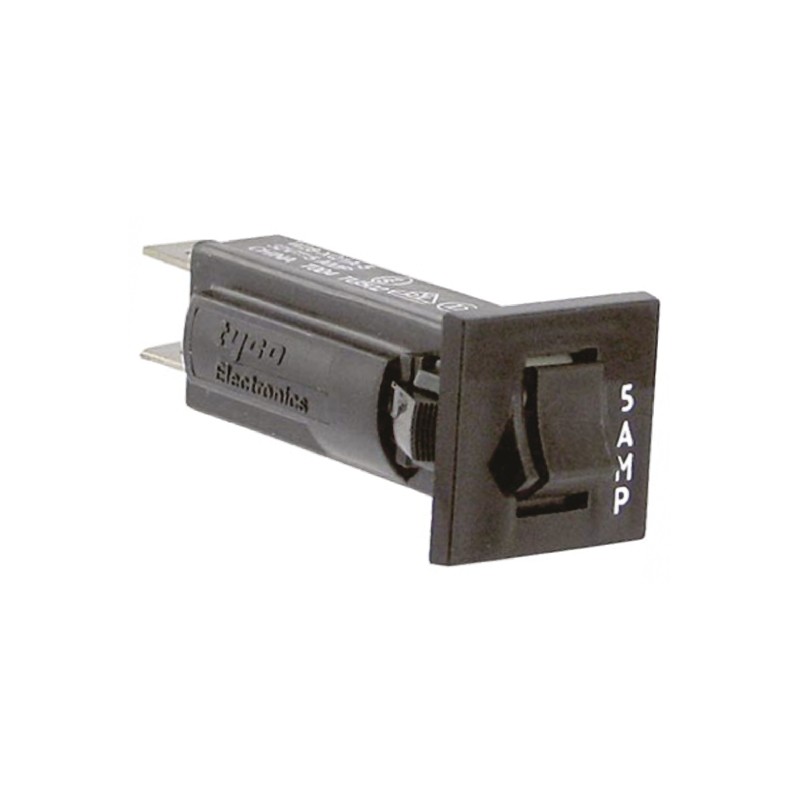 1 pcs - TE Connectivity Thermal Circuit Breaker - W28 Single Pole 32 V dc, 250V ac Voltage Rating, 5A Current Rating